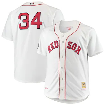 mens mitchell and ness david ortiz white boston red sox big